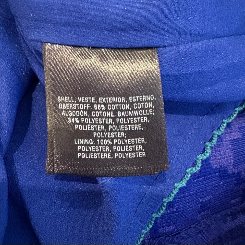 Maeve Blue Embroidered Mini Dress Size 8 - Picture 5 of 7